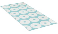 Tapis tissé en plastique PP extérieur personnalisé de haute qualité, facile à nettoyer, avec logo, pour la maison, la voiture, le sol, le pique-nique, antidérapant, réversible, moderne