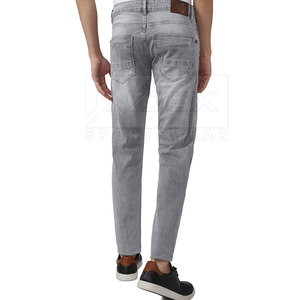 กางเกงยีนส์ลำลองทรงสลิมฟิตของผู้ชาย, กางเกงยีนส์เอวสูง/ต่ำ/ปานกลางผ้าฝ้ายน้ำหนักเบาสวมใส่สบาย - Product Image 2