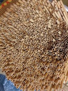 หลอดดูดไม้ไผ่ที่ปลอดภัยต่อสิ่งแวดล้อมผลิตจากดอกบัวเวียดนามสีฟ้า - Product Image 3