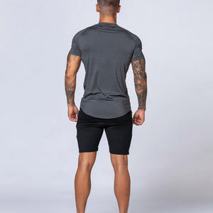 Camiseta en blanco con estampado de su propio logotipo para hombre, camiseta Unisex de algodón pesado personalizada, 180-280gsm, alta calidad - Product Image 4