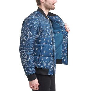 Chaqueta de bombardero con logotipo hecho a medida para hombre, chaqueta de bombardero de calidad a precio barato, chaqueta de bombardero de talla grande para hombre - Product Image 2
