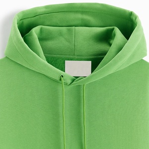 Liso con capucha para hombre Hip Hop Sudaderas con capucha Logotipo personalizado de peso pesado de algodón de gran tamaño Sudadera con capucha recortada en blanco para hombres en blanco - Product Image 5