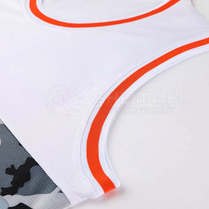 100% Polyester Material Hohe Qualität Bestes Design Kunden spezifische Outdoor-Sport bekleidung Basketball uniform - Product Image 3
