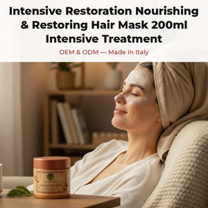 Masque capillaire nourrissant réparateur intensif 200ml Traitement intensif RedMoringa OEM Marque privée Italie Disponible 500ml 1000ml - Product Image 2