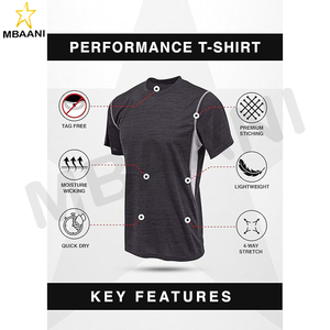Paquete de 4 Camisetas Deportivas para Hombre, Camisetas de Gimnasio con Cuello Redondo de Alto Rendimiento Atlético - Product Image 2