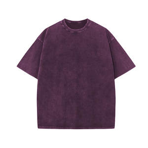 Vente en gros de coton de qualité supérieure t-shirts à épaules tombantes lavées à l'acide t-shirts à col rond pour hommes fabriqués au Bangladesh - Product Image 2