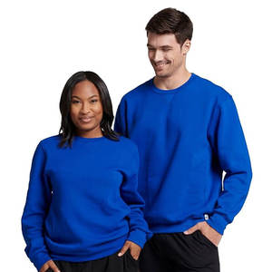 Pull-over en molleton uni pour hommes, haut à manches longues, col rond, pull-over décontracté avec coupe régulière, sweat-shirts à capuche et sweat-shirts - Product Image 1