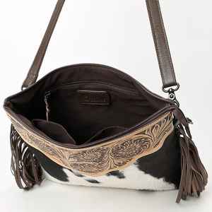 คอลเลกชันล่าสุดกระเป๋าหนังวัวสไตล์ตะวันตกพร้อมสายคล้องมือกระเป๋าลายดอกไม้สำหรับผู้หญิงหรูหราเครื่องประดับของผู้หญิง - Product Image 5