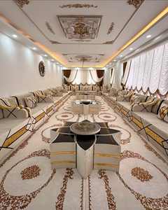 Asientos Orientales para el Suelo, Sofá Étnico, Sofá Árabe Majlis, Sofá Estilo Otomano, Conjunto Árabe Jalsa, Asientos Orientales de Lujo para el Suelo - Product Image 4