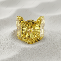 Diamants synthétiques cultivés de qualité VVS VS, jaunes fantaisie, de 5 carats, certifiés IGI GIA, cultivés en laboratoire, HPHT CVD, en vrac