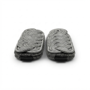 Par de hombreras de algodón blanco hechas a medida, bordadas, para uniforme profesional - Product Image 3