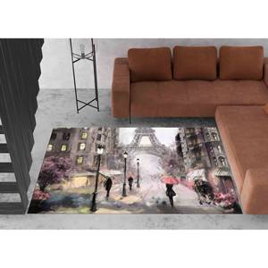 Alfombra Torre Eiffel: Alfombra Antideslizante Impresa en 3D, Decoración de París, con Pelo Suave - Product Image 5