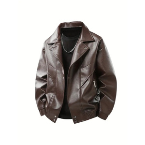 Veste en cuir véritable pour homme, sur mesure, style décontracté, courte, simple, en cuir véritable, veste en cuir pour homme, design personnalisé - Product Image 1