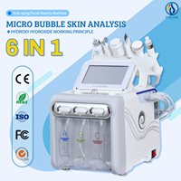 Prix d'usine Machine de dermabrasion hydraulique et de peeling à jet d'oxygène 6 en 1 H2O2 Oxigen Soins du visage Soin de la peau Équipement de beauté