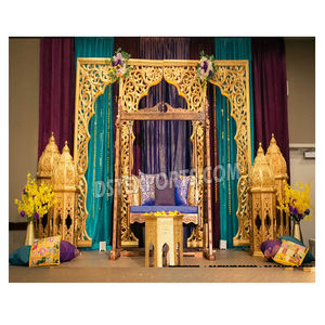 Hot Selling Muslim Wedding Walima Stage <b>Decor</b> Props Amazing Mehndi & Sangeet Night <b>Party</b> Stage Stunning Mehndi/Sangeet Stage <b>Set</b> - Product Image 1