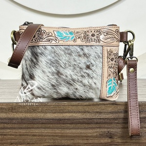 Bolso Bandolera Mini de Cuero Vacuno Repujado a Mano, Diseño de Moda, Bolso de Lujo para Mujer, Tendencia 2025 - Product Image 1