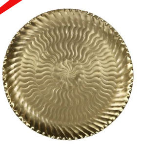 Plaque de chargeur de forme ronde au fini doré de qualité supérieure - Product Image 5