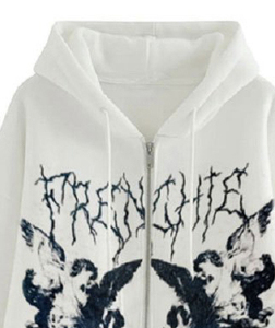 Sweat à capuche pour hommes de la meilleure qualité à la mode et confortable en tissu doux respirant en coton mélangé à fermeture éclair pour hommes - Product Image 5