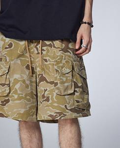 High Street Trend Men's Camouflage Cargo Shorts Verano Algodón Impreso Multi-Bolsillo Casual Loose Fit para deportes al aire libre Atlético - Product Image 4