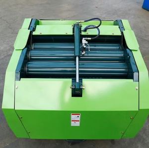 Mini-presse à balles rondes en paille de pin rouge et verte à vendre / Machine à emballer la paille de blé à prix abordable - Product Image 5