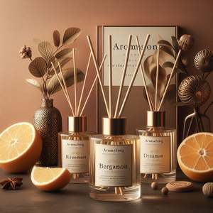 Private Label Premium <b>Reed</b> <b>Diffuser</b> Set Chamomile (Roman) Ambient Home Fragrance Made in USA Minimum Order Quantity - Product Image 2