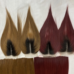Extensions de cheveux vierges Remy Super Double Drawn, trame double cousue à la machine, lisses comme des baguettes, couleur personnalisable, matière dentelle HD, vietnamienne - Product Image 6