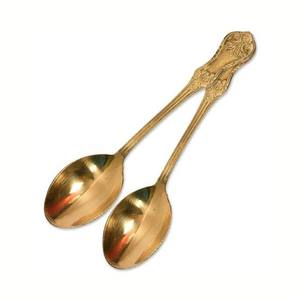 Best Finish Dinnerware Spoon Latest Design <b>Mirror</b> Polished Brass Short Handle Kitchenware <b>Tabletop</b> for Weddings - Product Image 3