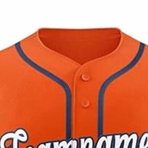 Camiseta de béisbol azul cielo sublimada transpirable al por mayor personalizada nuevo diseño camiseta de béisbol de alta calidad de Dress Sports - Product Image 2