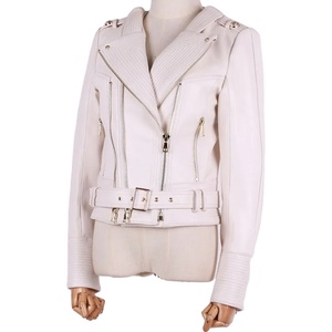 เสื้อแจ็คเก็ตหนังกันน้ำระบายอากาศได้ดีสำหรับผู้หญิง ทรงสลิมลำลอง ความยาวปกติ แบบสองด้านใส่ได้ พร้อมปกตั้ง คอผ้าแคนวาส - Product Image 2