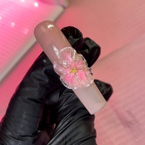 Smalto Gel UV 3D Popolare, Trasparente-Bianco, Flacone da 15ml, Stile Francese, Peso 5g, Campione Gratuito Certificato - Product Image 1