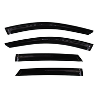 GCS 2025-On Kia K4 Pare-soleil et pare-pluie transparent en acrylique noir ultra-fin avec ruban adhésif 3M pour vitres de voiture, fabriqué à Taïwan, lot de 4 pièces