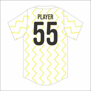 Camisetas de béisbol para jóvenes con bordado personalizado TF, ropa deportiva transpirable con diseño de sublimación azul liso, camisetas de béisbol al por mayor - Product Image 4