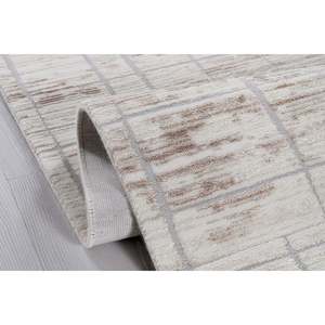 Alfombra Netline BI002, Diseño Moderno Bristol, Color Crema, 100% Acrílico, No Desprende Pelusa, Fácil de Limpiar, Duradera, para Dormitorio y Estudio, Home Depot - Product Image 1
