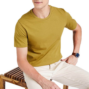 Conception professionnelle T-shirt doux et confortable Tissu tricoté respirant et de haute qualité Meilleur prix Motif solide - Product Image 3