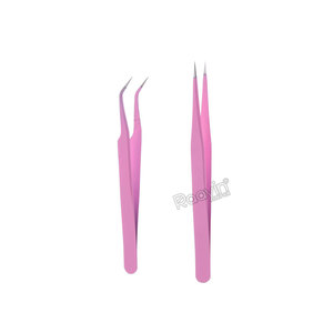 Pinzas de Precisión para Extensión de Pestañas Mega Volumen con Punta de Fibra y Logotipo Personalizado al por Mayor - Product Image 2