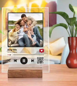 2025 Soporte de letrero acrílico personalizado con base de madera Elegante soporte de exhibición para oficinas, minoristas, eventos y cafés - Product Image 2