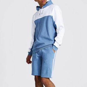 Conjunto de pantalones cortos de gimnasio de alta calidad para hombres, ropa informal transpirable de algodón, manga corta de entrenamiento - Product Image 2