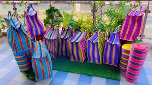 ถุงซิปโพลีโพรพิลีนรีไซเคิลเป็นมิตรต่อสิ่งแวดล้อมขนาดใหญ่ถุงซักผ้าพลาสติกแบบใช้ซ้ำได้ถุงผ้า PP แบบอินเดียจำนวนมาก - Product Image 3