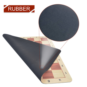 Bàn Cờ Cao Su Chất Lượng Cao Bộ Bàn Cờ Gấp 20 Inch Chống Trượt Sang Trọng Cho Các Trò Chơi Cờ Vua - Product Image 2