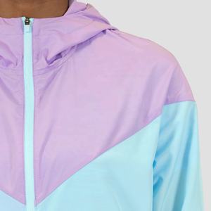 Survêtement coupe-vent de Sport de plein air imprimé à la mode pour les femmes imperméable coupe-vent à capuche 100% Polyester séchage rapide - Product Image 5