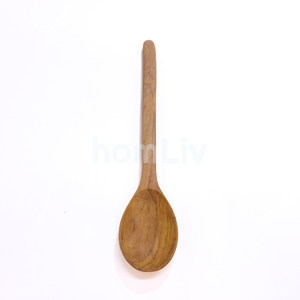 Handmade Natural Teak Wood Decorative Eating Spoon Sustainable Solid Wood Kitchen <b>Flatware</b> Dining Tableware Wooden Cutlery - Product Image 1