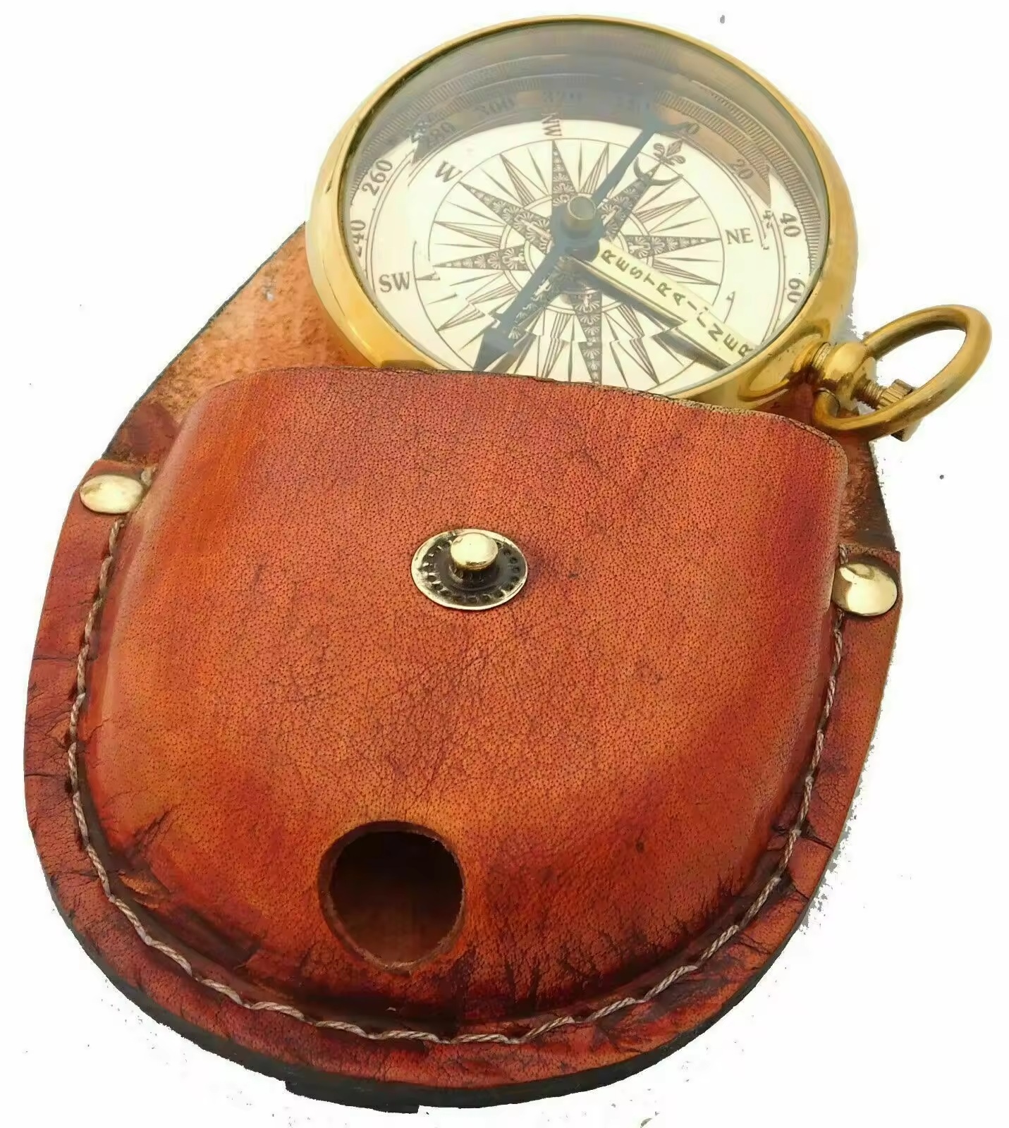 ทองเหลืองเงาและสีน้ำตาล