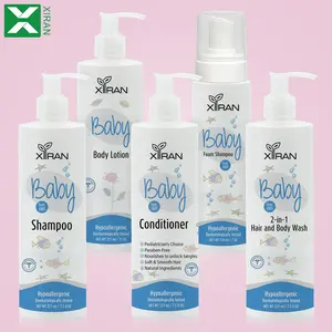 Private Label Baby Bath Set Tear Free Baby Shampoo and Conditioner Natural Hypoallergenic Baby Hair Care Products