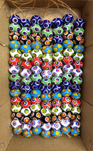 Handmade Multi-Colored Fancy Glass <b>Beads</b> Excel Exports Uttar Pradesh for Bracelets Necklaces Decorations <b>Crystal</b> Lampwork - Product Image 2