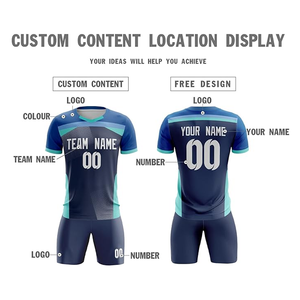 Uniformes de Fútbol Personalizables de Alta Calidad con Impresión Digital, Ligeros, 100% Poliéster, Todas las Tallas, Colores Sólidos - Product Image 3