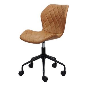 Silla de Oficina Giratoria GAK-453AX, Tapicería de Cuero PU, Reposacabezas Ajustable, Diseño Contemporáneo para Uso en el Hogar o Taller - Product Image 1