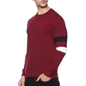 เสื้อยืดแขนยาวสำหรับผู้ชายทรงหลวมพิมพ์ลายสกรีนโลโก้100% - Product Image 2