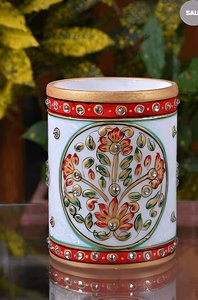 High Quality Marble <b>Pen</b> <b>Holder</b> Handmade Stylish Desk Organizer Elegant Office Stationery Factory Direct Wholesale Global Supply - Product Image 2