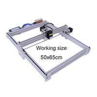 Mini graveur laser CO2 de bureau DIY pour acrylique/verre/acier/cuir - Nouveau modèle AI haute sécurité DST/DXF/PLT refroidi par air Wi-Fi/