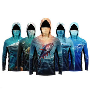 Vente en gros personnalisé 100% polyester grande taille chemises de pêche séchage rapide UPF 50 respirant manches longues et courtes - Product Image 2